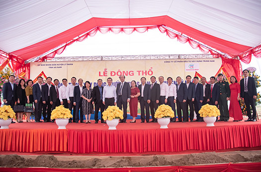 Groundbreaking ceremony of Van Ly Secondary School